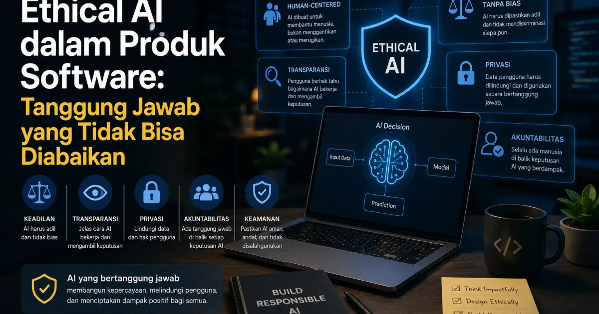 Ethical AI dalam Produk Software: Tanggung Jawab yang Tidak Bisa Diabaikan
