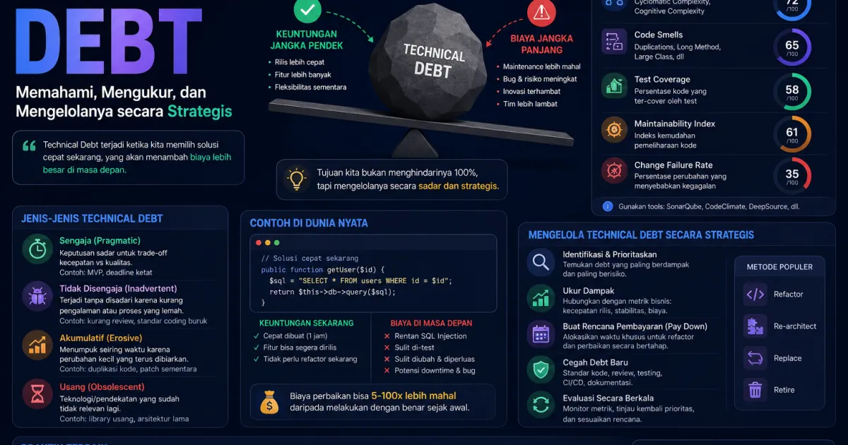 Technical Debt: Memahami, Mengukur, dan Mengelolanya secara Strategis