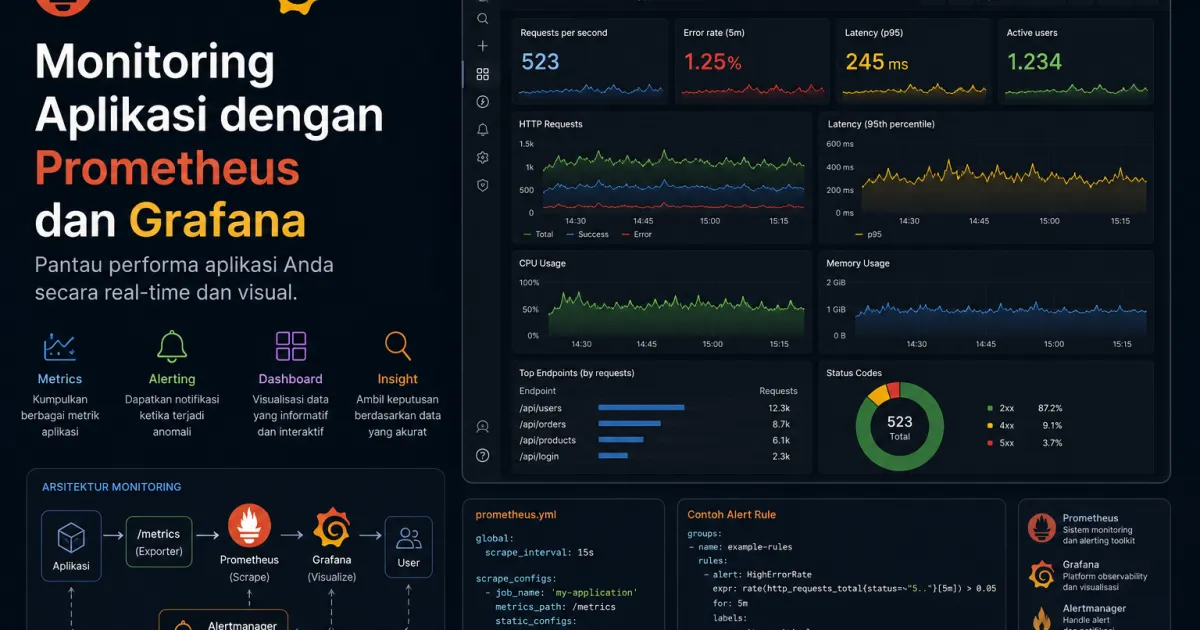 Monitoring Aplikasi dengan Prometheus dan Grafana