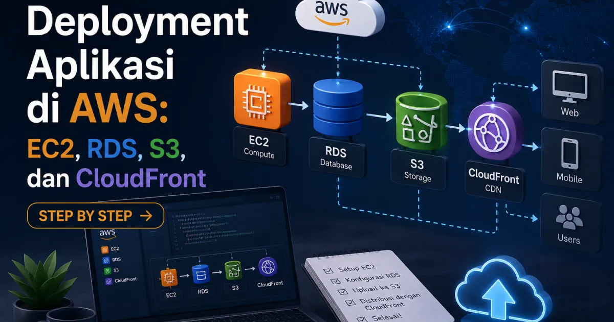 Deployment Aplikasi di AWS: EC2, RDS, S3, dan CloudFront Step by Step