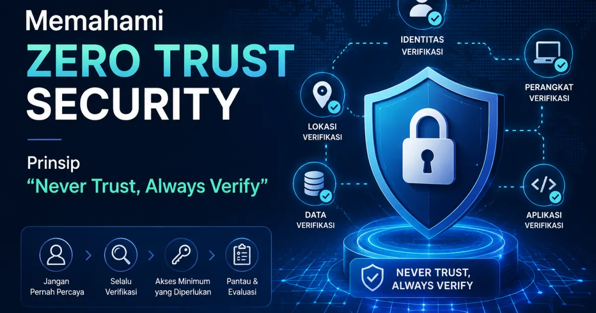 Memahami Zero Trust Security: Prinsip "Never Trust, Always Verify"