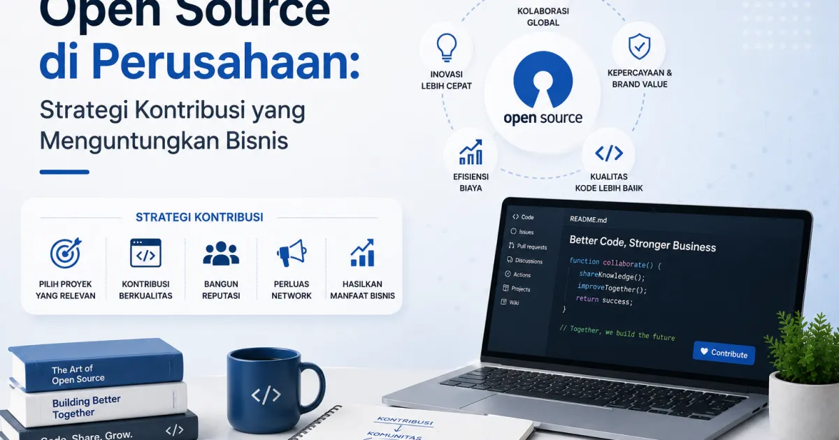 Open Source di Perusahaan: Strategi Kontribusi yang Menguntungkan Bisnis
