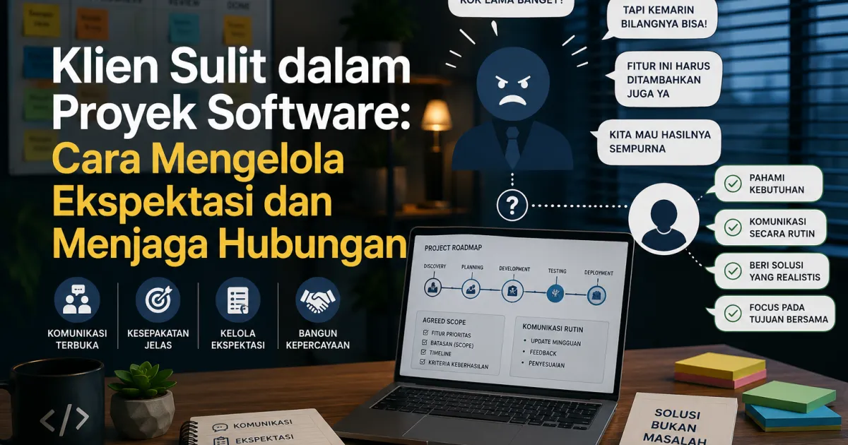 Klien Sulit dalam Proyek Software: Cara Mengelola Ekspektasi dan Menjaga Hubungan