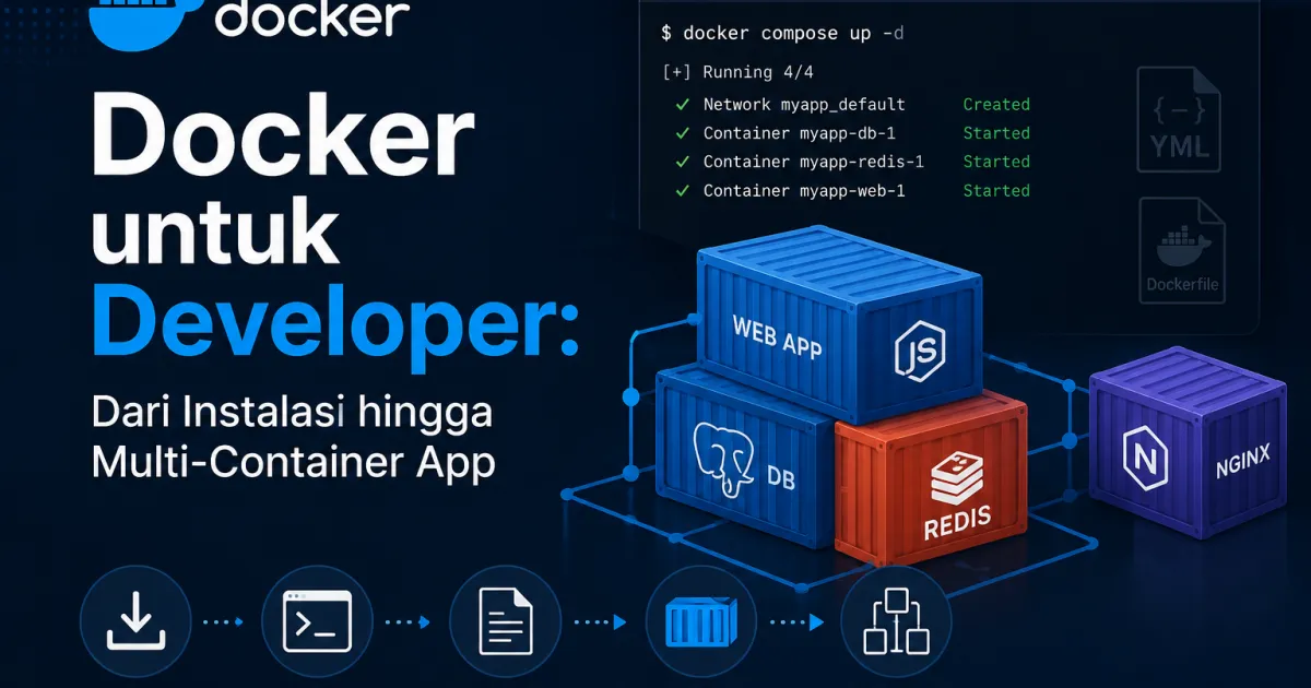 Docker untuk Developer: Dari Instalasi hingga Multi-Container App