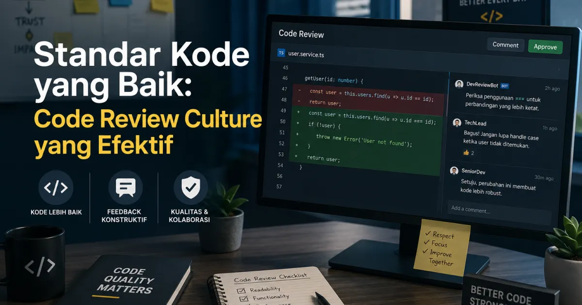 Standar Kode yang Baik: Code Review Culture yang Efektif