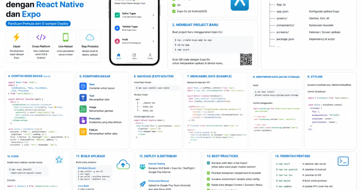 Membuat Mobile App dengan React Native dan Expo: Panduan Pemula