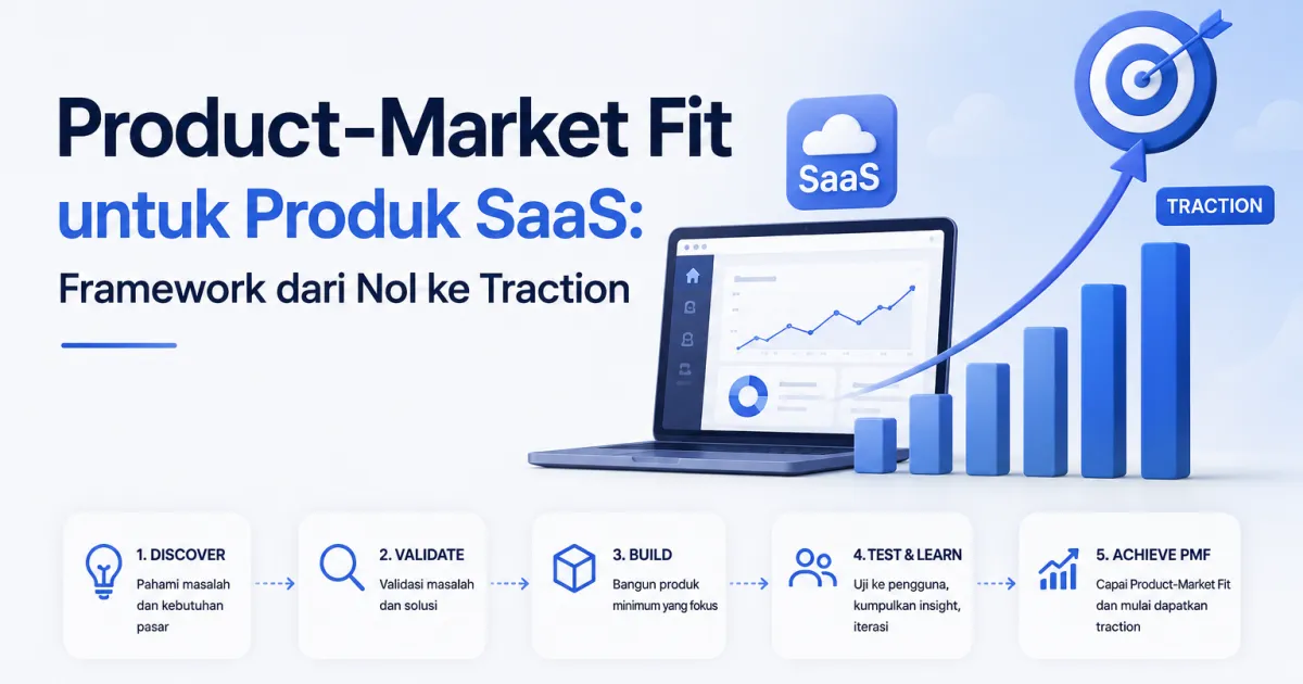 Product-Market Fit untuk Produk SaaS: Framework dari Nol ke Traction