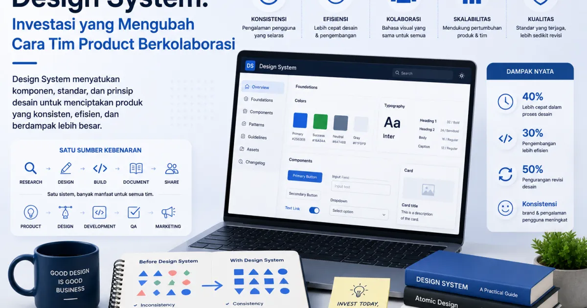 Design System: Investasi yang Mengubah Cara Tim Product Berkolaborasi
