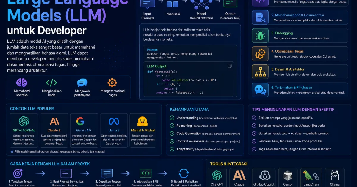 Pengenalan Large Language Models (LLM) untuk Developer