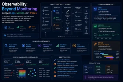 Observability: Beyond Monitoring dengan Logs, Metrics, dan Traces
