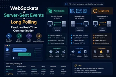 WebSockets vs Server-Sent Events vs Long Polling: Panduan Real-Time Communication